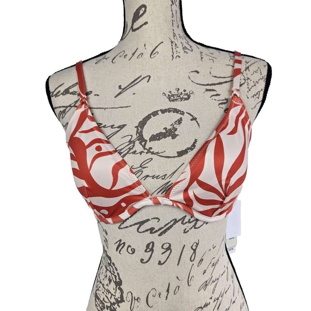 Sanctuary Womens Medium‎ White Sands Bikini Top Padded Underwire NWT